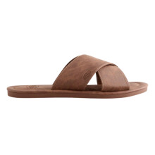 Superdry Mens Vintage Cross Strap Slides - Light Brown - 10-11