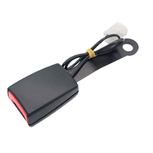 Conector de tomada com trava para cinto de segurança de cadeirinha de carro Bluethy com cabo de aviso. 2