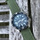 Correa de reloj de lona verde de 22 mm 3
