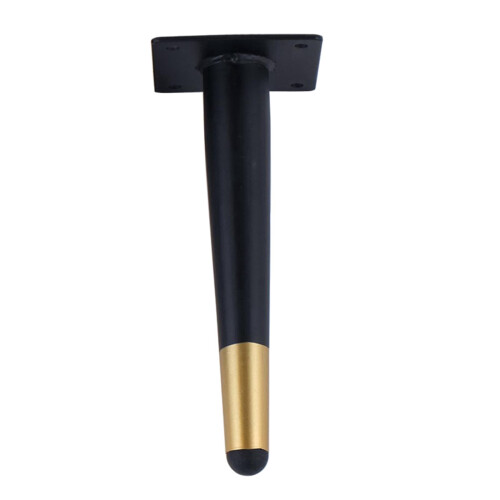 Pés de metal para móveis, de 4 a 12 polegadas, para substituição em sofás, cômodas e outros móveis, com furos de montagem pré-perfurados. 1
