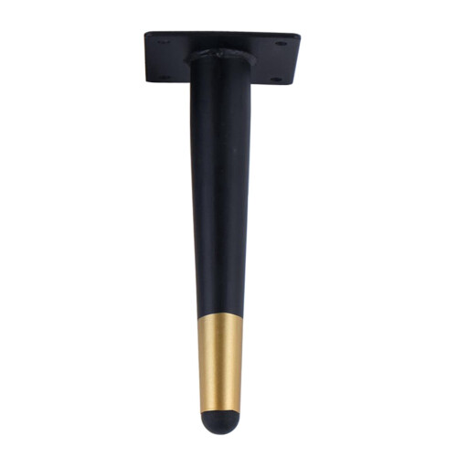 Pés de metal para móveis, de 4 a 12 polegadas, para substituição em sofás, cômodas e outros móveis, com furos de montagem pré-perfurados. 2
