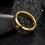 Δαχτυλίδι Tioneer Galaxy Style Tungsten Carbide με ένθετο Opal & φύλλο χρυσού σε βέρα 8mm ή 6mm για 2