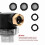 Inline Water Filter for Garden Hose with 40 Mesh and 100 Mesh Screen, 2 O- 6