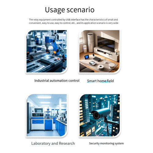 USB Relay Industrial Control Board PRO 8-Way Relay Isolation Rail USB/TTL Control Relay for Automation Application 2