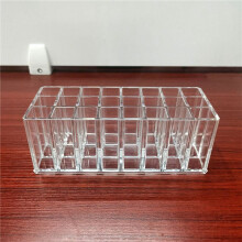 2X Organizer Acrylic Travel Perfume Holder Beauty Scent Holder 24 Space Clear Tall Organization Container Storage