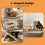 Skylos 68cm High L Shaped Cat Scratching Board 2