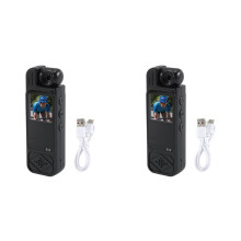 2X 1080P HD -Kamera - Tragbare Digitale Videorecorder-Kamera mit Infrarot-Nachtsicht, Kompakter Sport-DV-Camcorder,A