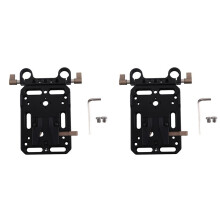 2X VR-V-Mount-Akku-Adapterplatte, Versorgungsteiler mit 15-mm-Stangenklemme mit Automatischem Verriegelungsschutz für DSLR-Kamera