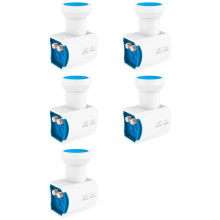 5X Universal Ku Band LNB for 4K UHD Satellite Low Noise 950-2150MHz LNBF for DVB-S2X DVB-S2 Digital Satellite TV