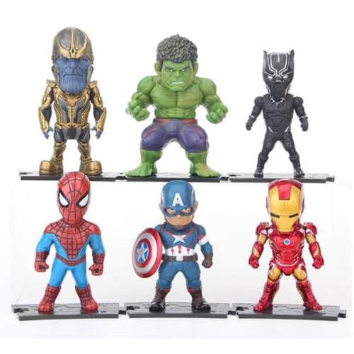 6er-Pack Marvel Avengers Heldenfiguren, 7-8 cm