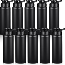 10 stuks aluminium waterflessen van 700 ml met klikdeksel - Lichtgewicht, lekvrij, herbruikbaar - Ideaal voor de sportschool, kamperen en wandelen