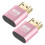 SUSUchens2Pcs4K compatibel met DDC EDID Dummy Plug VGA Virtual Display Emulator Connector Adapter Roségoud 2