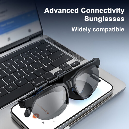 SUSUchens Ακουστικά Smart Glass με Bluetooth, αδιάβροχα, εξαιρετικά ελαφριά, σταθερά, ασύρματα