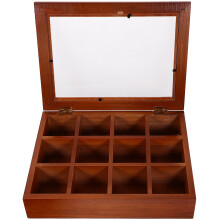 Dekorative Teebeutel-Aufbewahrungsbox aus Holz, Schubladenorganizer, Haushalts- und Wohnaccessoires, Acryl