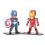 6er-Pack Marvel Avengers Heldenfiguren, 7-8 cm 6