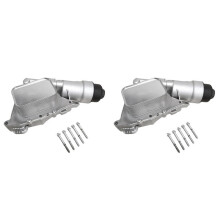 2X 11428585235 Motorölfiltergehäuse für 2er F45 F46 X1 F48 X2 F39 F56 F55 F54 Ölkühlerbaugruppe