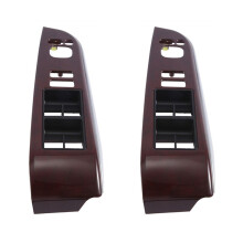 2X Couvercle de Garniture de Commutateur de Lève-Vitre Avant Gauche 74232-06490-E0 pour Camry 7Th 2012-2017 Panneau de Décoration D'Accoudoir