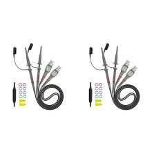 4Er-Pack Universal-P6100-Oszilloskoptastköpfe 100 MHz, Oszilloskop-Cliptastköpfe 1X 10X mit Zubehör