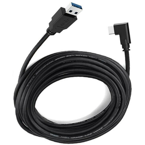 Καλώδιο φόρτισης 10 ποδιών για Oculus Quest Link3.2 τύπου-C δεξιάς γωνίας σε USB A, καλώδιο