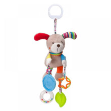 Chocalhos de pendurar para bebês, brinquedos para berço, bebê conforto e carrinho de bebê, chocalhos sensoriais macios em formato de animais para