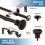 Set de bare de perdea duble Urbanest cu bilă canelată, 5/8", 84"-120", bronz 4