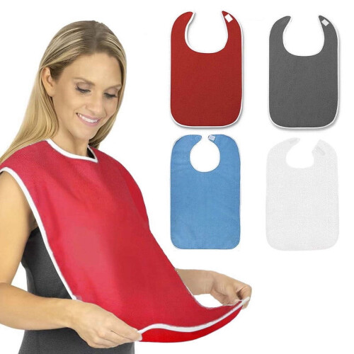 Vorkoi1Pack Premium Unisex Σαλιάρες Ενηλίκων για Ηλικιωμένες Γυναίκες Άνδρες, Αδιάβροχες
