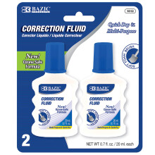 BAZIC Lichid corector 20ml, Pensulă din spumă pentru albire (2 buc.), Pachet de 1