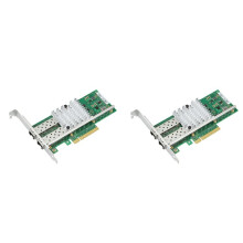 2X X520-DA2 82599ES 10GB Netzwerkkarte Dual SFP+ Port, PCI Express X8 Fiber Server Ethernet Netzwerkkartenadapter