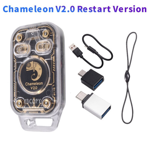 2X Chameleon V2.0 RFID  Chip Reader Emulator 125Khz 13.56Mhz Card Decode NFC Duplicator Restart 2