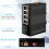 Βιομηχανικός διακόπτης δικτύου Ethernet με θύρα βάσης-T DIN IP40, διακόπτης Gigabit 2