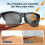 SUSUchens Ακουστικά Smart Glass με Bluetooth, αδιάβροχα, εξαιρετικά ελαφριά, σταθερά, ασύρματα 3