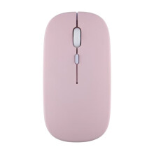 Rosa Bluetooth-mus kompatibel med iPad, Samsung MatePad, Lenovo MiPad, Android og Windows nettbrett/bærbar PC - trådløs, batteridrevet