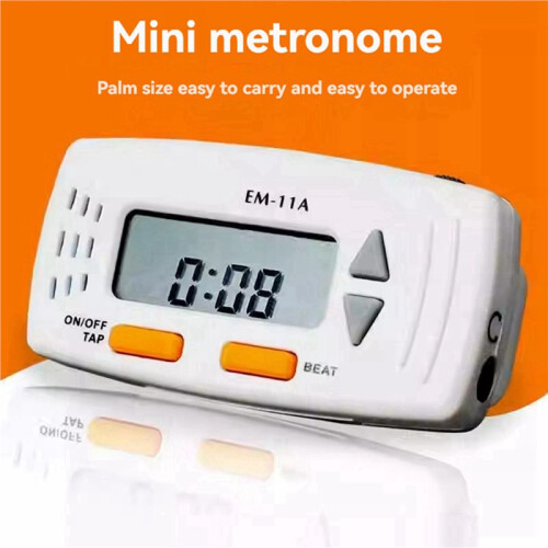 2X EM-11 Clip- Guitar Metronome with Clock Function  Electronic Metronome for Guitarists 2