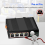 Βιομηχανικός διακόπτης δικτύου Ethernet με θύρα βάσης-T DIN IP40, διακόπτης Gigabit 6