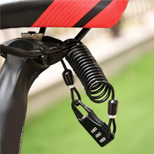 Draagbaar Kabelslot met 3-Cijferige Combinatiecode voor Motorfietsen en Fietsen, Inclusief Antidiefstalketting