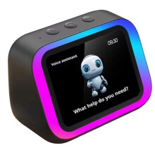AI 5.4 Speaker with HD Touch Screen Display,Electronic Photo Album,Hi-Fi Stereo ,Voice Control Black