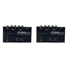 2X PP500 Record Player Preamplifier Vinyl Turntable Amplifier Preamplifier Turntable Volume Control Amplifier UK Plug
