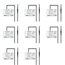 8X Tuya Zigbee with Temperature Sensor Passive Dry Contact Zigbee Relay Work with Home Assistant AC 85-250V