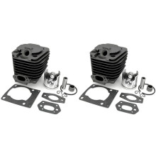 2 Set 39mm Cylinder Piston Assembly Kit for 3800 38CC G3800 SUMO SML348CHN Chainsaw Parts