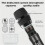2X Microphone Sans Fil Rechargeable Universel U-Segment Microphone un à Deux U-Segment Home K Singer Microphone à Main 4