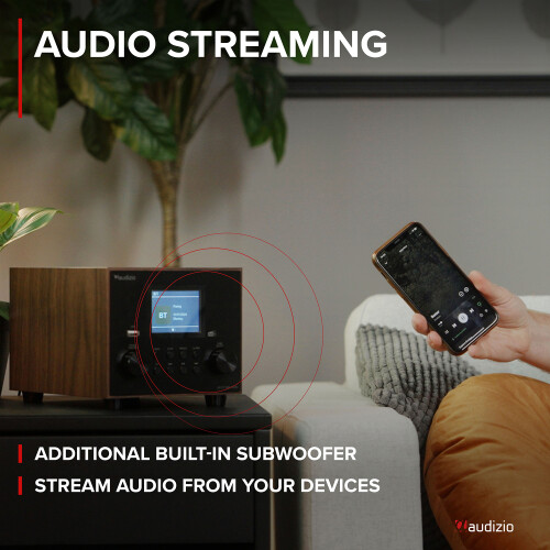 Vieste DAB+ Digital Radio Home Speaker System with Subwoofer, Bluetooth, USB 2