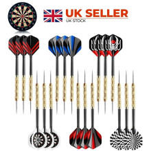 18x Professional Tungsten Darts Set, 22g ,Tip+Shaft+Flight+Barrel &Carry CaseUK