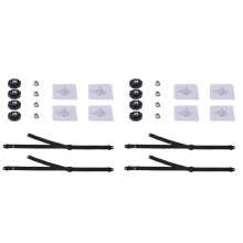 4 Pack Adjustable TV Safety Straps, No-Drill Adhesive TV Anchors for Baby Proofing, Premium TV Furniture Anti Tip Straps