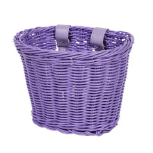 Panier de vélo enfant, panier avant amovible pour garçons et filles, panier de rangement en osier imperméable, multicolore