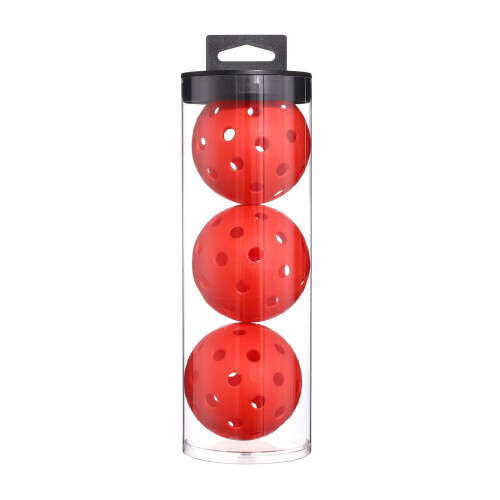 Μπάλα Pickleball yotijar3PiecesΜπαλάκια Pickleball 74mm για εσωτερική και εξωτερική προπόνηση