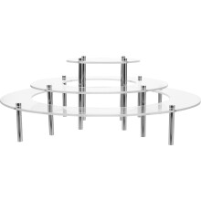 Conjunto de 1 Suporte Transparente para Bolos, Cupcakes e Doces - Expositor de Mesa para Figuras