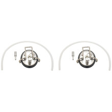 2x Ersatz-Karbonisierungsdeckel aus Edelstahl für Heimbrauer, inklusive Diffusionsstein (0,5 mm) und Bierleitung