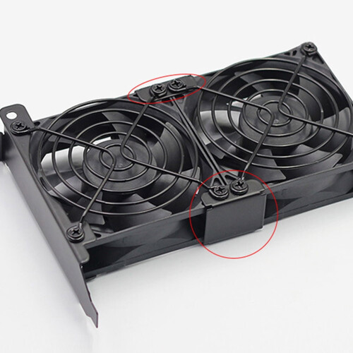 Αγκράφα Fan Link 4PCS Γραφική βάση ψύξης Βάση υπολογιστή Βάσεις στήριξης μεταλλικές 1
