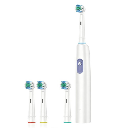 Advanced 5-Speed Electric Toothbrush with 360 Rotating Soft Bristle , USB Rechargeable White