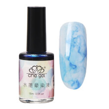 Esmalte de uñas líquido con efecto acuarela y tinta Zlezpi, manicura degradada para mujer, 15 ml.